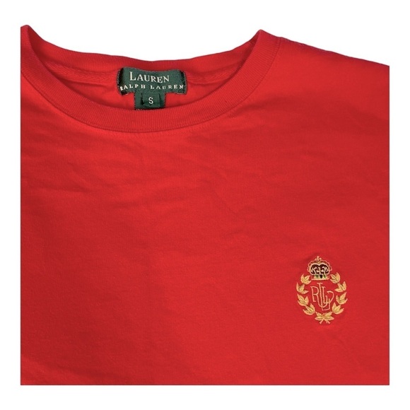 Lauren Ralph Lauren Women's Red Crewneck T-shirt Embroidered Logo
Small - Picture 6 of 8